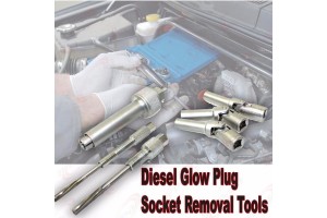 6Pc Diesel Glow Plug Socket Removal Tool Set 8 9 10mm socket& M10 M12 Reaming